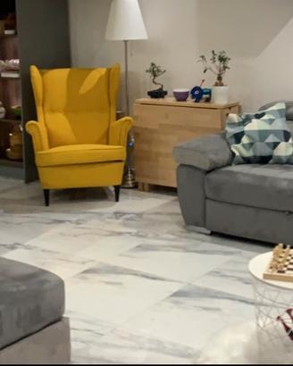 Divano con penisola scomponibile