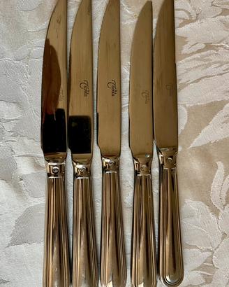 Coltelli da bistecca acciaio inox - set 5 pezzi