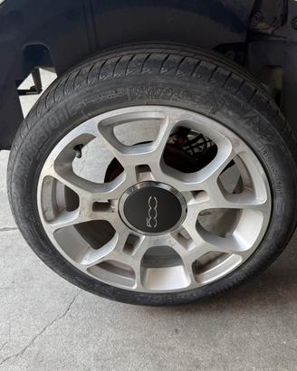 Cerchi diamantati x fiat 500 sport da 16 dritti
