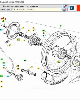 Corona Aprilia Pegaso 650 AP8107069
