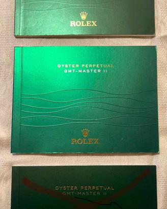 Rolex Coppia libretti istruzioni Per Gmt Master 2