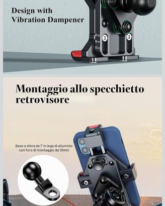 Supporto telefono per moto.