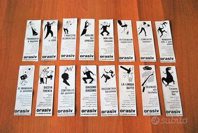 16 Vignette d'epoca Pubblicita' "Orasiv" anni 80
