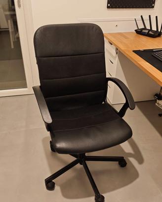 IKEA RENBERGET Sedia girevole nera per ufficio
