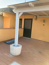 Tettoia con vasi per non forare 5x3