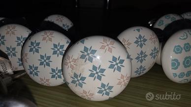 lotto 22 pomelli  ceramica