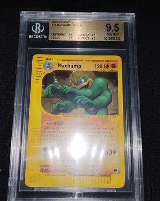 carta pokemon machamp  9.5