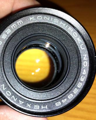obiettivo vintage Hexanon 52mm 1,8, Konica-F mount
