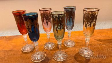 bicchieri cristallo lavorati a mano