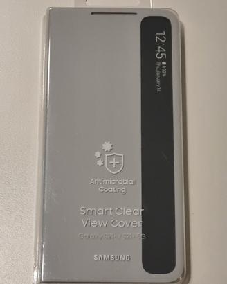 SMART CLEAR VIEW COVER SAMSUNG S21+ ARGENTO