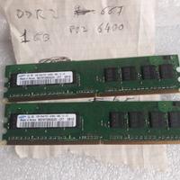 Scheda memoria PC2 6400 1GB DDR2 667 RAM X Desktop