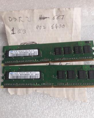 Scheda memoria PC2 6400 1GB DDR2 667 RAM X Desktop