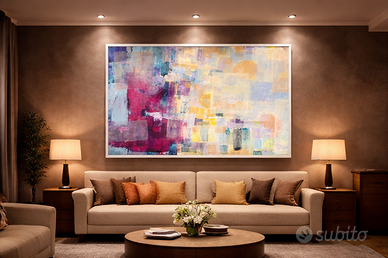 Quadro astratto originale su tela misura 127x90
