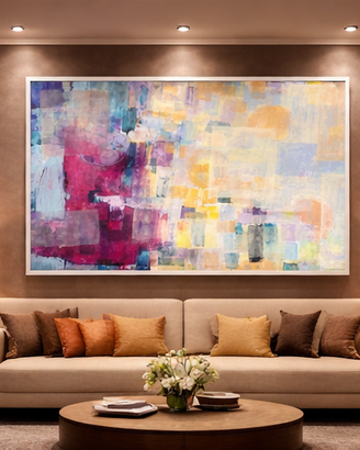 Quadro astratto originale su tela misura 127x90