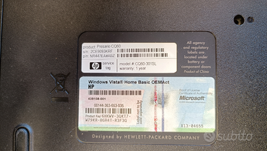 Compaq presario CQ60