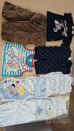 Stock vestiti estivi maschio 14 pezzi 0-3 mesi