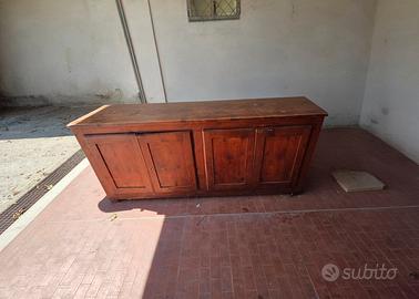 Credenza Bassa / Madia Rustica in Legno Massiccio 