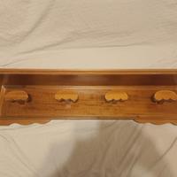 Appendiabiti stile rustico legno pino