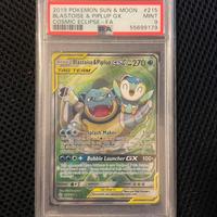 Carte Pokémon Blastoise & Piplup GX eng PSA9