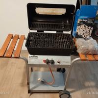 Barbecue a gas e pietra lavica Florabest