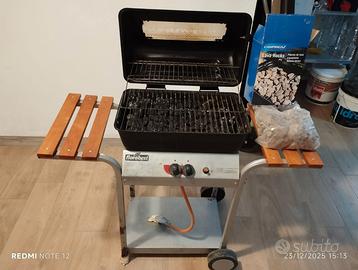 Barbecue a gas e pietra lavica Florabest