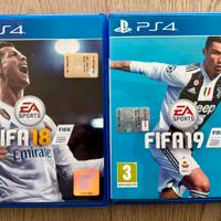 FIFA 18+FIFA 19 PS4 funzionanti