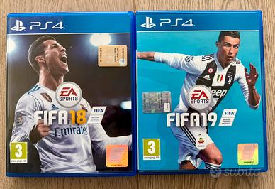 FIFA 18+FIFA 19 PS4 funzionanti