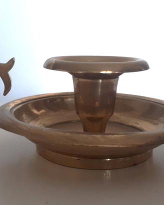porta candela ottone vintage anni 900 perfetto