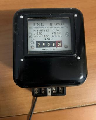 Contatore Elettrico Vintage S.M.E.