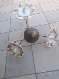 lampadario in ferro battuto 