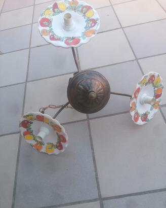 lampadario in ferro battuto 