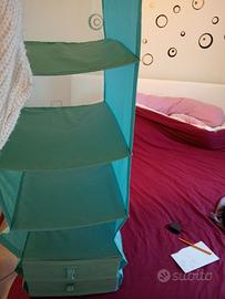 organizer per armadio con due cassetti