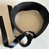 Max&co cintura in pelle nera