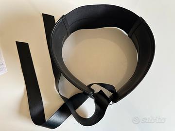 Max&co cintura in pelle nera