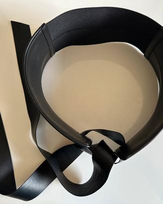 Max&co cintura in pelle nera