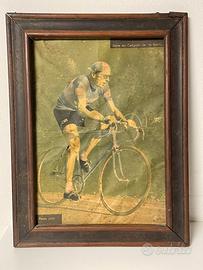 Fausto Coppi quadretto Sport Illustrato