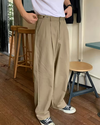 Pantaloni casual larghi da uomo