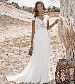 Abito da sposa nuovo in stile boho Tg 42