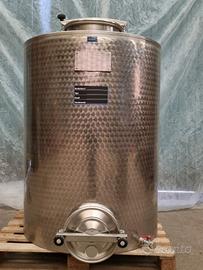 botti acciaio inox stoccaggio fondo piano nuove 