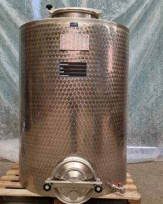 botti acciaio inox stoccaggio fondo piano nuove 