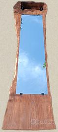 Specchio verticale in legno di ciliegio