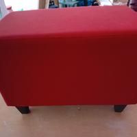 pouf rosso