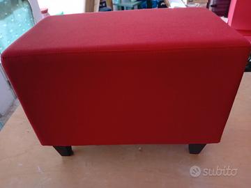 pouf rosso