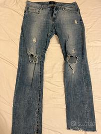 Jeans blu skinny Bershka