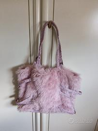 borsa  pelusce rosa
