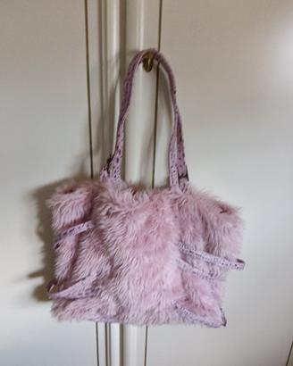 borsa  pelusce rosa