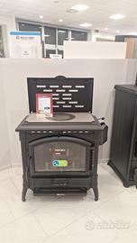 Stufa a legna in ghisa ISOTTA CON CERCHI "NORDICA"