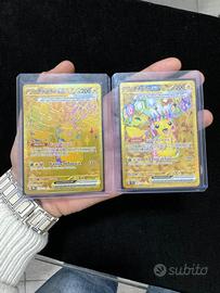 Lotto due pokemon pikachu gold