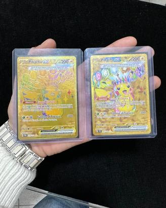 Lotto due pokemon pikachu gold