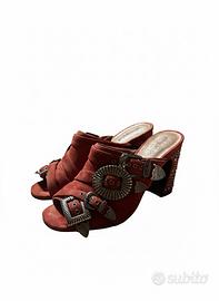 Jeffrey Campbell fanta jwl rosse sabot mules 40